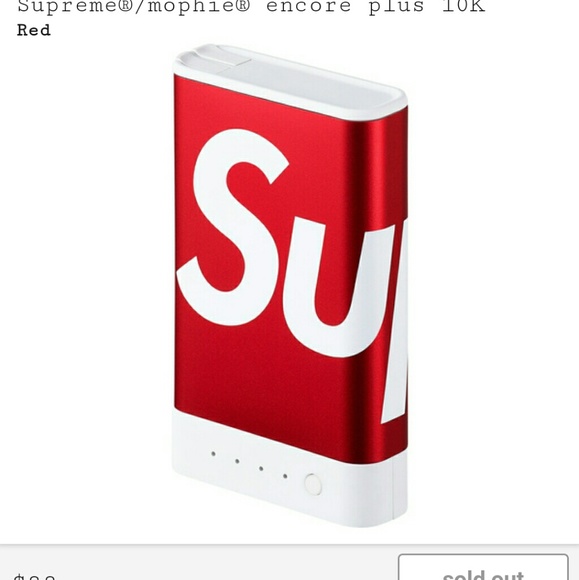 Supreme Other - Supreme mophie encore plus 10k charger Supreme Other - Supreme mophie encore plus 10k charger